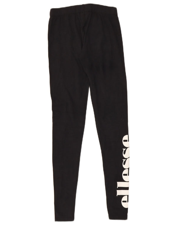 Ellesse Γυναικείο Γραφικό Κολάν UK 8 Μικρό μαύρο βαμβακερό