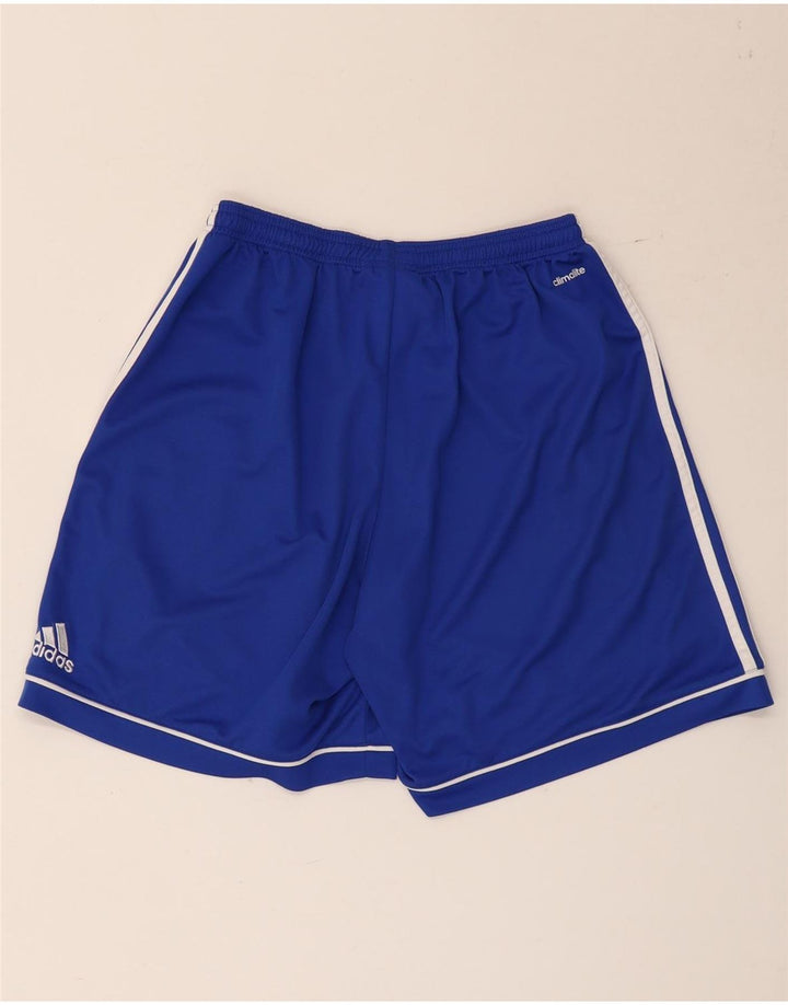 Ανδρικό αθλητικό σορτς Adidas Climalite από μεγάλο μπλε πολυεστέρα