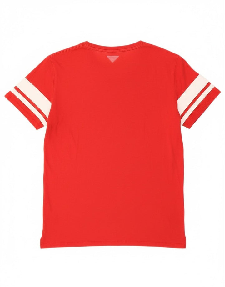 Ανδρικό γραφικό T-Shirt Tommy Hilfiger Top Μεσαίο κόκκινο βαμβακερό