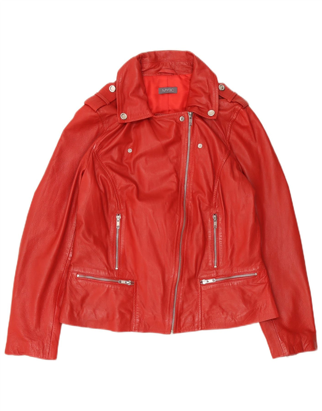 Vintage Γυναικείο Biker Jacket UK 16 Large Red Leather