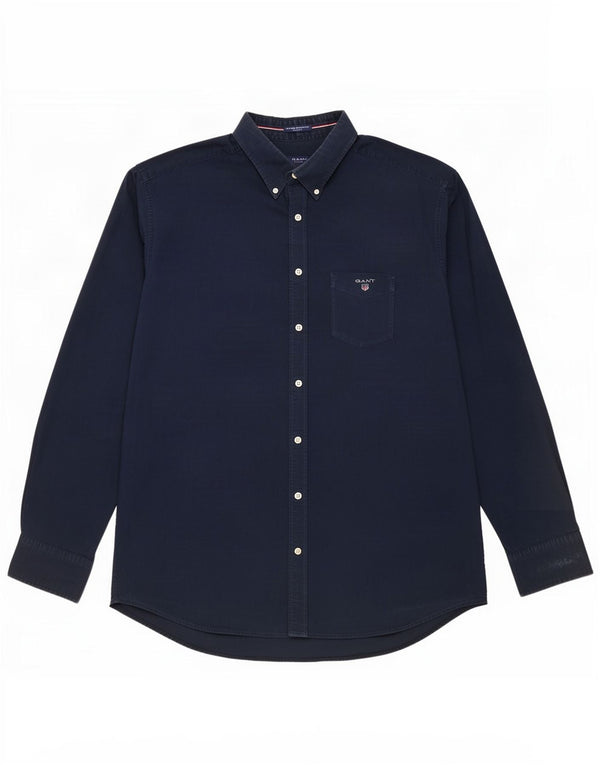 Ανδρικό πουκάμισο Gant μέγεθος 43/44 17 1/2 XL Navy Blue Cotton