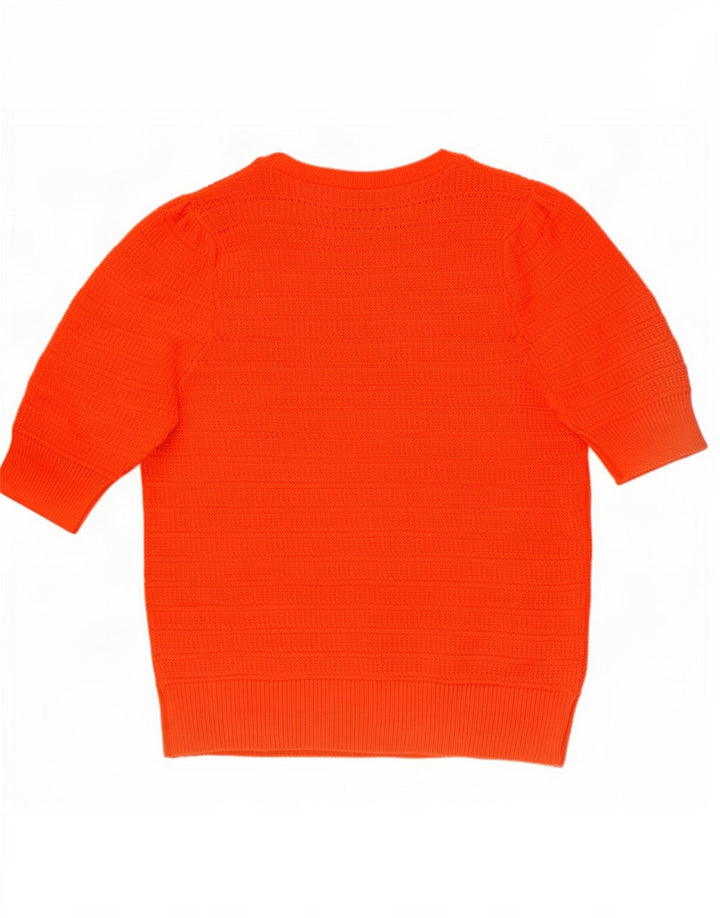 Marks & Spencer Γυναικείο πουλόβερ με λαιμόκοψη UK 12 Medium Orange