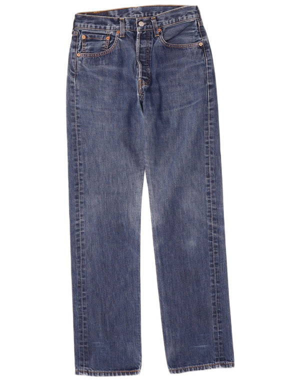 Levi's Mens 501 Straight Jeans W31 L32 Blue Cotton