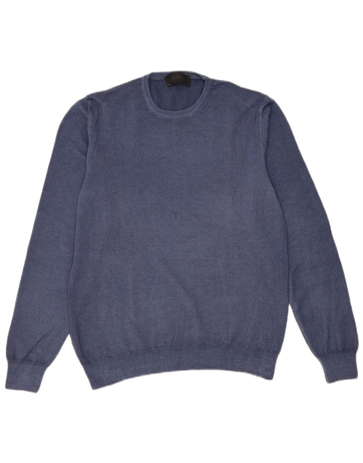 Ανδρικό πουλόβερ Les Copains Crew Neck Jumper IT 50 Medium Navy Blue Wool