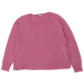 Zara Γυναικείο πουλόβερ με λαιμόκοψη UK 14 Medium Pink