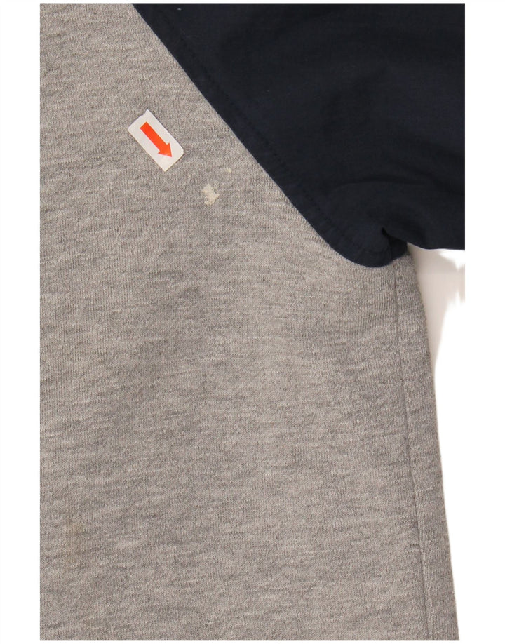 ELLESSE Mens Graphic Tracksuit Top Jacket Large Grey Colourblock Polyester