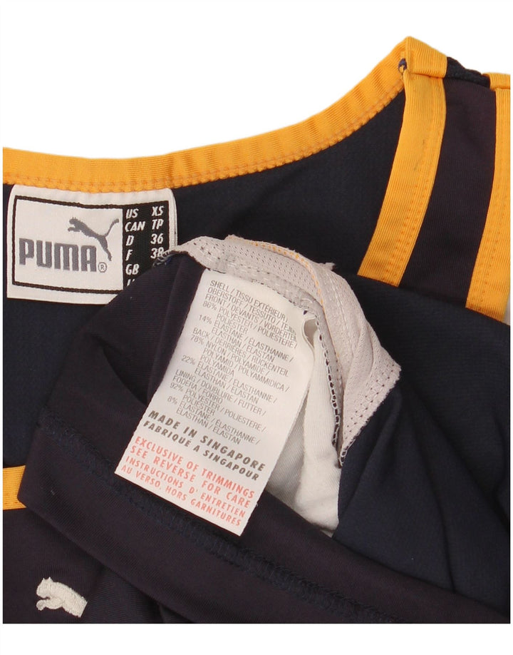 Puma Γυναικείο γιλέκο Crop UK 10 Small Black Colourblock Polyester