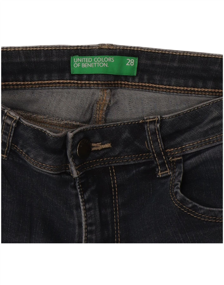 Benetton Γυναικεία Bootcut Skinny Jeans W28 L32 Blue