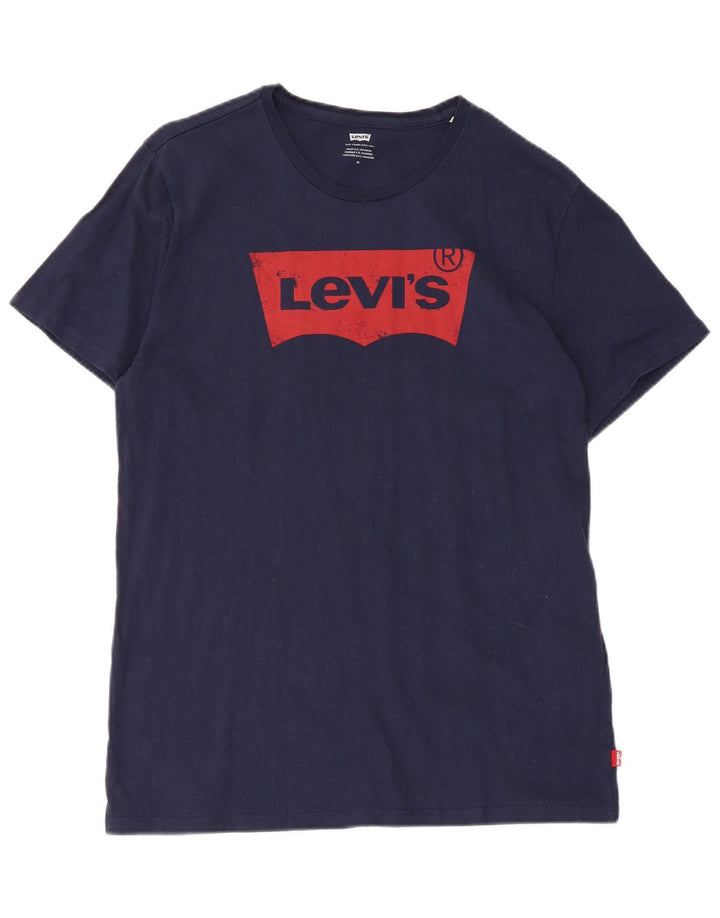 Ανδρικό γραφικό T-Shirt Levi's Top μεσαίο μπλε βαμβακερό