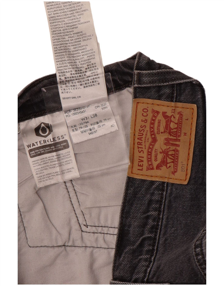 LEVI'S Ανδρικό τζιν 501 ίσιο W31 L28 Γκρι βαμβακερό
