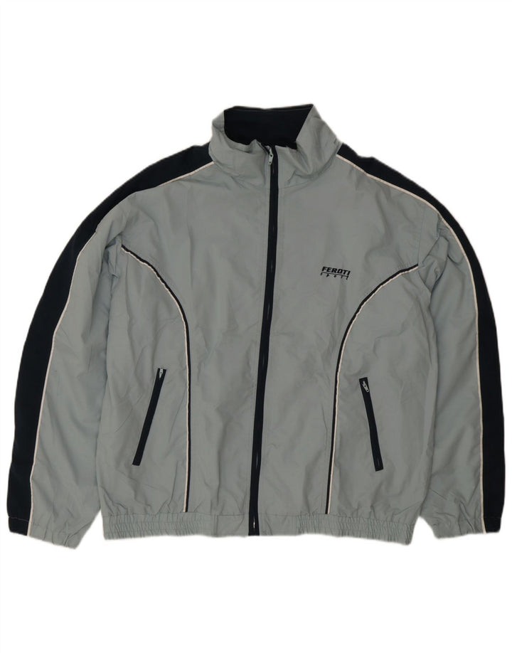 Ανδρικό μπουφάν Feroti Windbreaker UK 42 XL Blue Colorblock Polyester