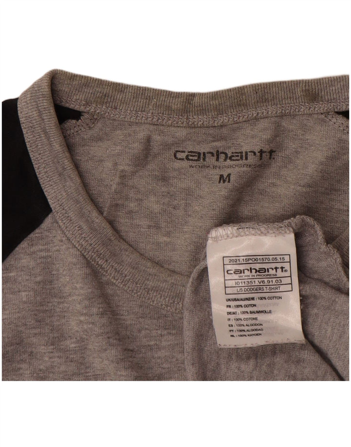 Ανδρικό μπλουζάκι Carhartt, μακρυμάνικο, μεσαίο γκρι, βαμβακερό