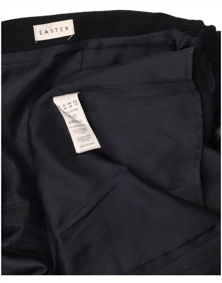 EASTEX Γυναικεία Τρομπέτα Φούστα UK 18 XL W36 Navy Blue Polyester