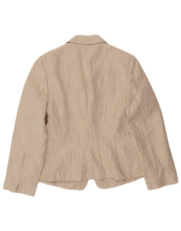 Hobbs Γυναικείο σακάκι 1 κουμπιού blazer UK 10 Small Beige Flax