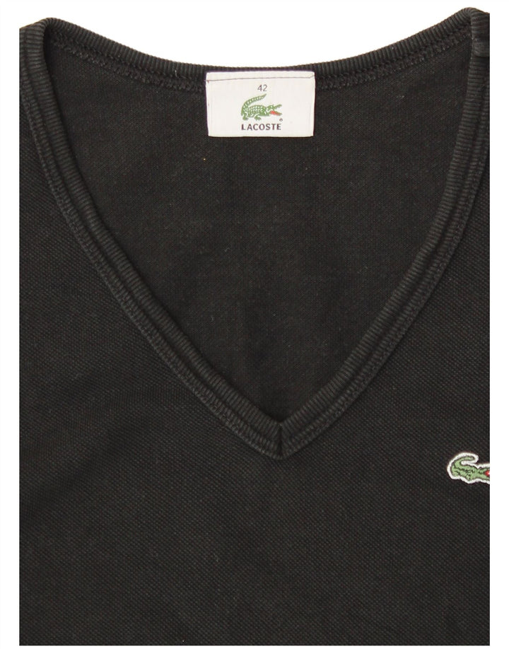 Lacoste Γυναικείο Γιλέκο Crop Top Size 42 Large Μαύρο