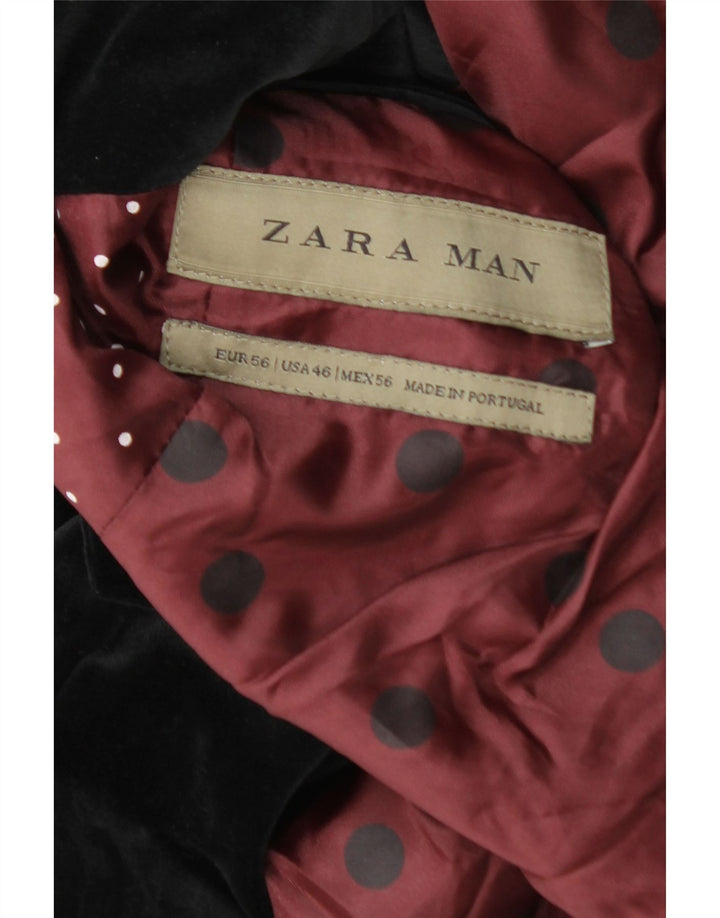 Zara Ανδρικό σακάκι μπλέιζερ με 2 κουμπιά EU 56 XL Μαύρο