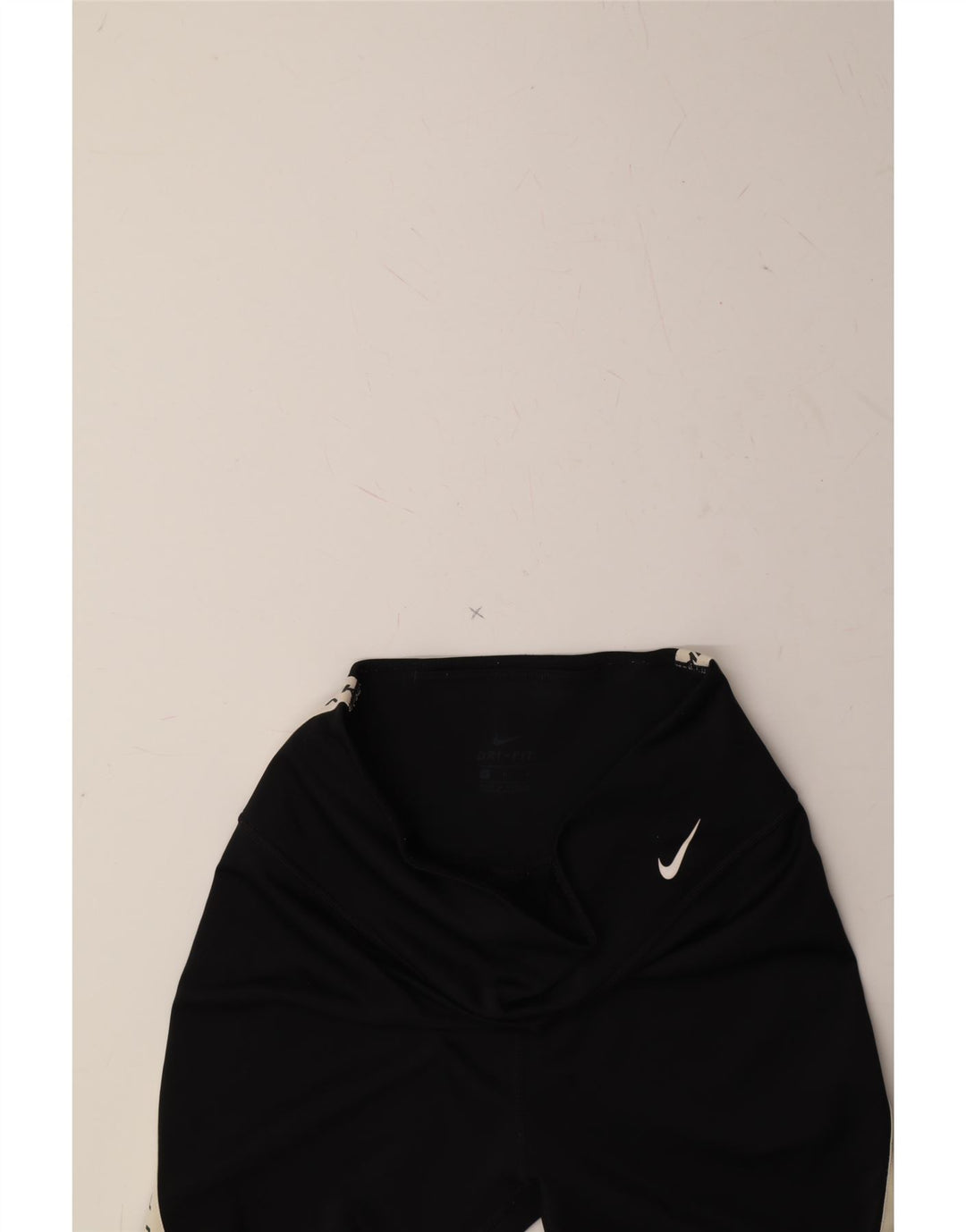 NIKE Womens Dri Fit Graphic Capri Leggings UK 12 Medium  Black Vintage Nike and Second-Hand Nike from Messina Hembry 