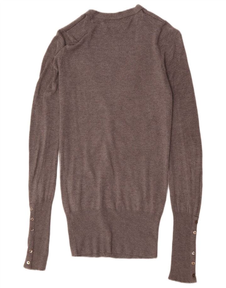 Zara Γυναικείο πουλόβερ UK 12 Medium Grey Rayon