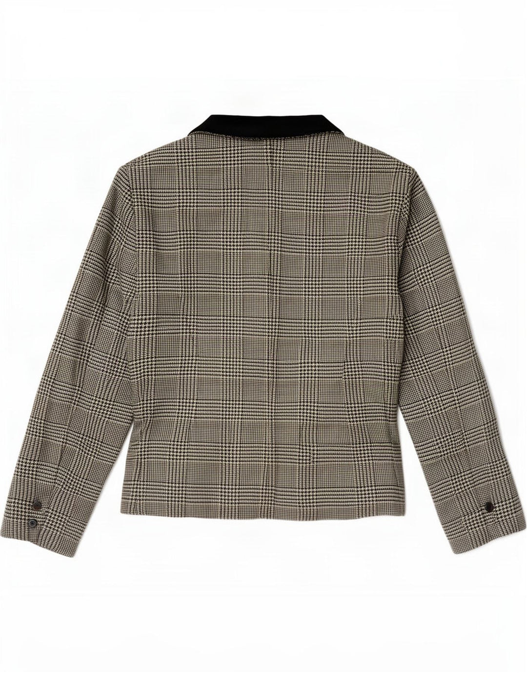 Vintage γυναικείο διπλό μπουφάν μπλέιζερ IT 42 Medium Black Houndstooth