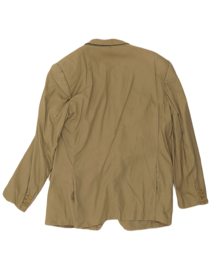 Burberry Ανδρικό Μπουφάν Blazer 2 Κουμπιών IT 52 Μεγάλο Χακί Βαμβακερό
