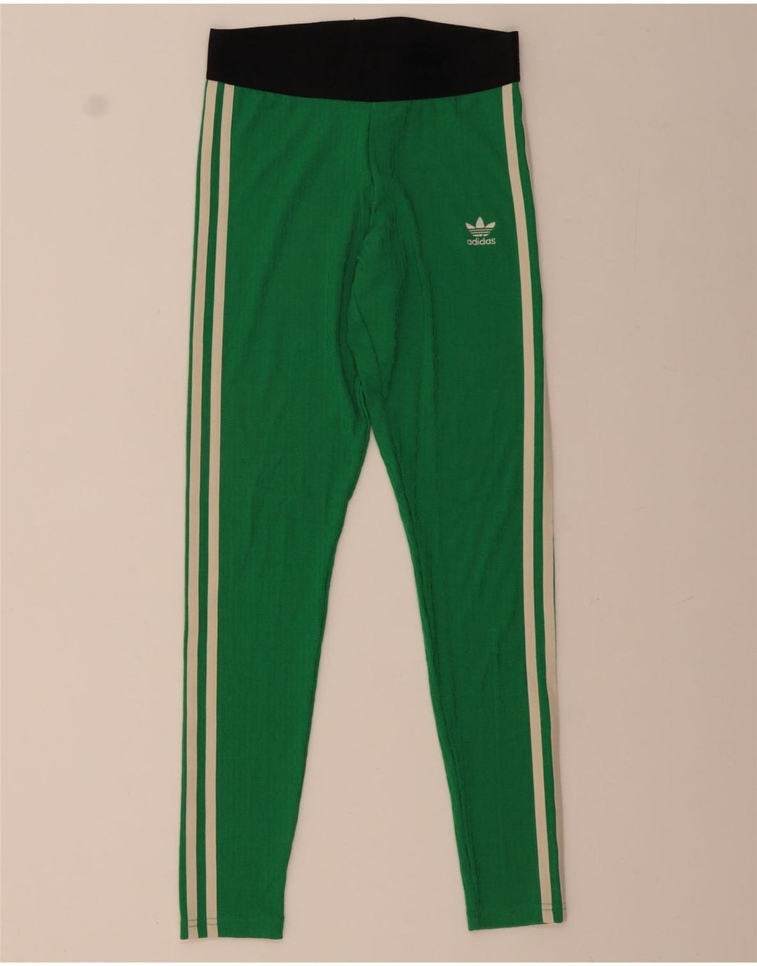 Γυναικεία κολάν ADIDAS UK 8/10 Small Green Colourblock Polyester