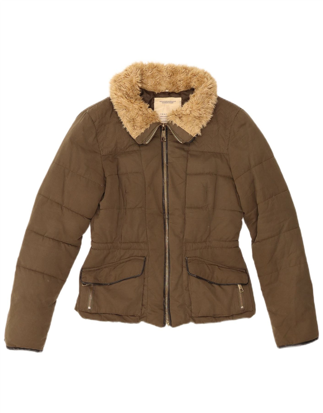 Zara Γυναικείο μπουφάν UK 6 XS Khaki