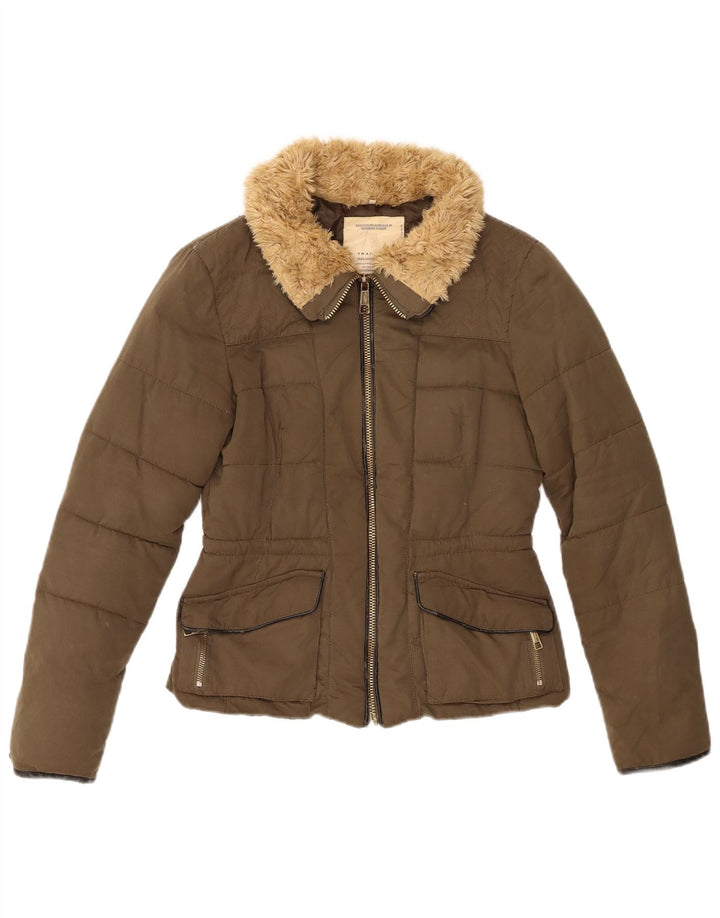 Zara Γυναικείο μπουφάν UK 6 XS Khaki