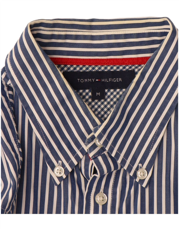 Ανδρικό πουκάμισο Tommy Hilfiger, Βαμβακερό με μεσαίο μπλε ρίγες