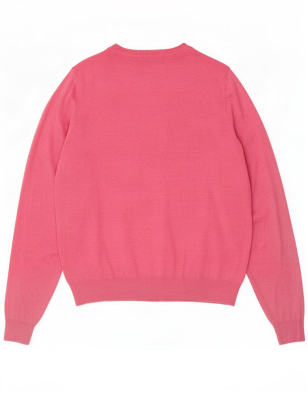 Marks & Spencer Γυναικεία ζακέτα πουλόβερ UK 18 XL Ροζ βισκόζη