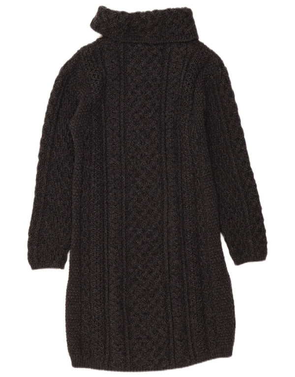 Γυναικείο μακρυμάνικο φόρεμα Aran Wollen Mills UK 14 Medium Grey