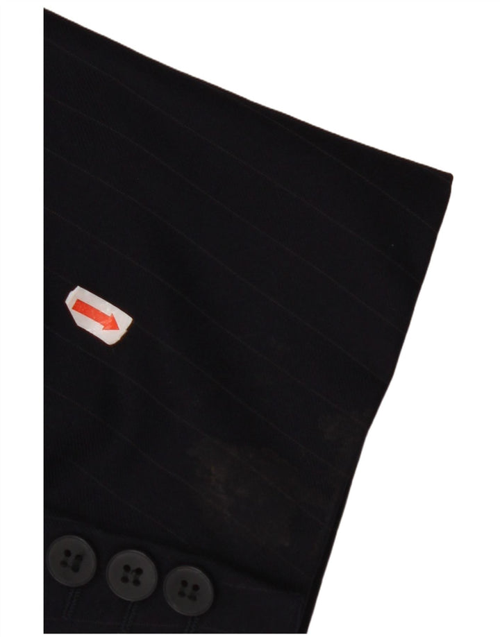 JAEGER Ανδρικό σακάκι μπλέιζερ με διπλό στήθος EU 58 4XL Navy Blue ριγέ