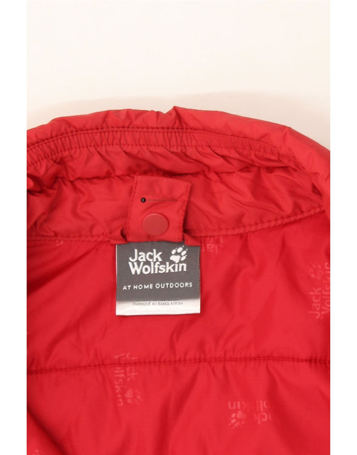 JACK WOLFSKIN Mens Gilet UK 40 Large Red Polyester Vintage Jack Wolfskin and Second-Hand Jack Wolfskin from Messina Hembry 