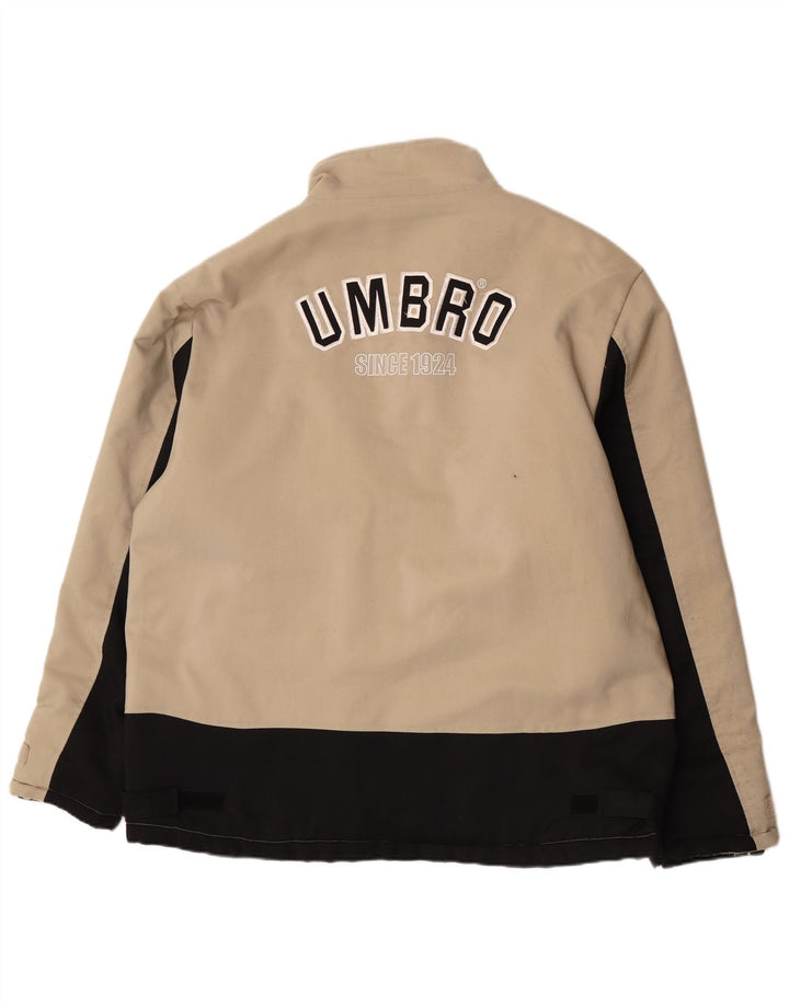 Umbro γυναικείο τζάκετ αντιανεμικό UK 44 2XL Beige Colourblock Nylon