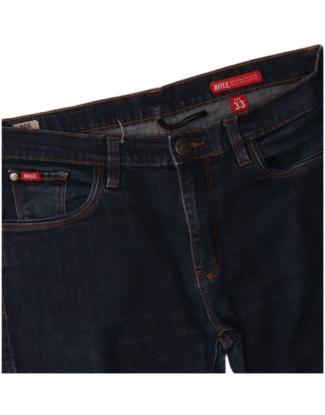 RIFLE Ανδρικό Slim Jeans W33 L28 Μπλε Βαμβακερό