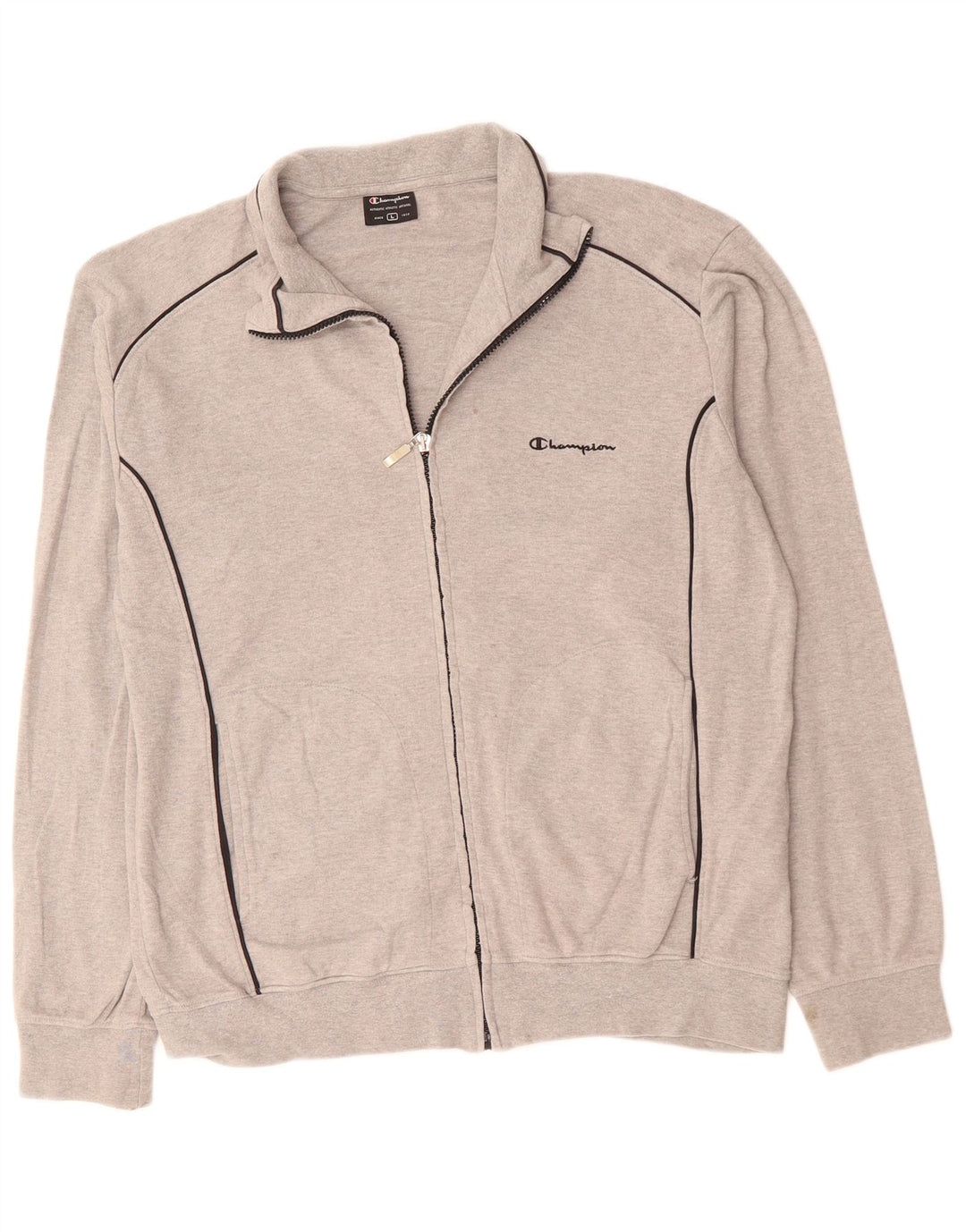 Ανδρική αθλητική φόρμα CHAMPION Top Jacket μεγάλο γκρι βαμβακερό