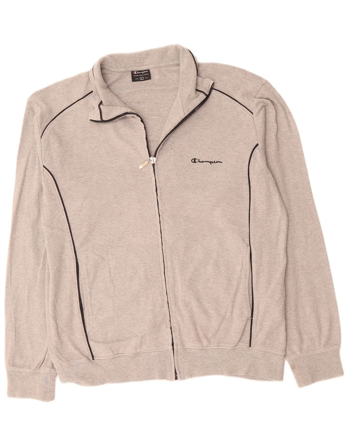 Ανδρική αθλητική φόρμα CHAMPION Top Jacket μεγάλο γκρι βαμβακερό