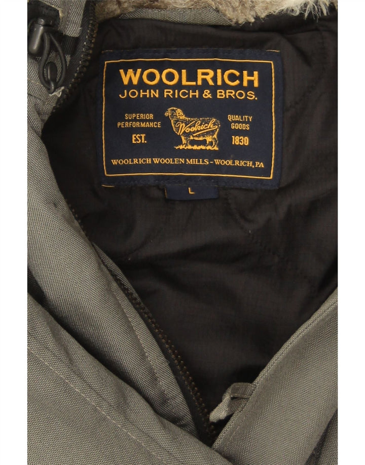 Ανδρικό τζάκετ Woolrich με κουκούλα UK 40 Large Grey