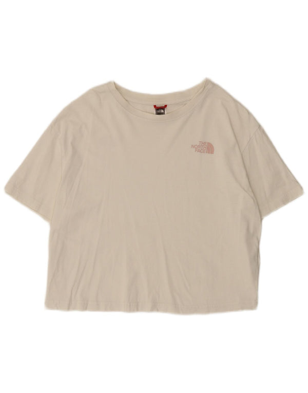 The North Face Γυναικείο T-Shirt Top UK 16 Large White Βαμβακερό