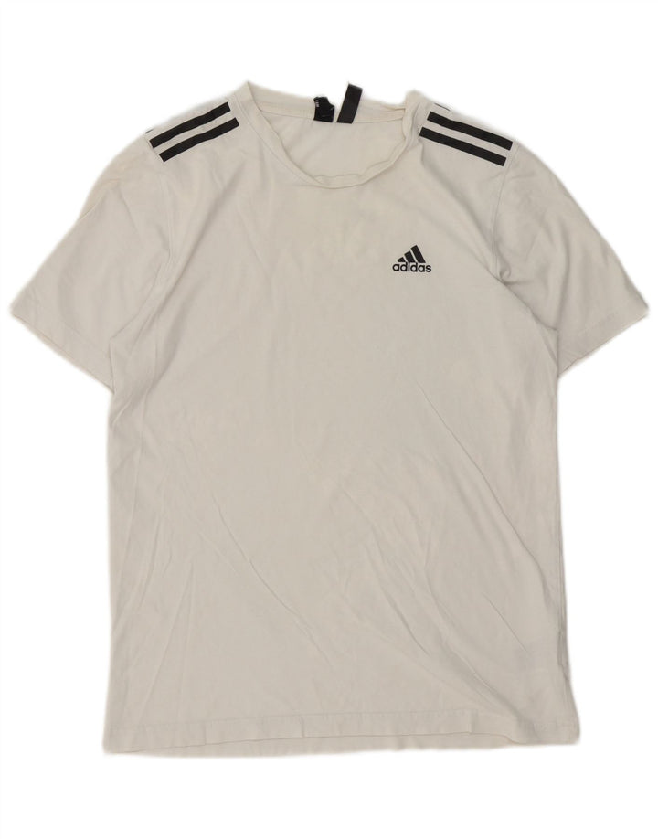 Ανδρικό T-Shirt ADIDAS Top Small White Βαμβακερό