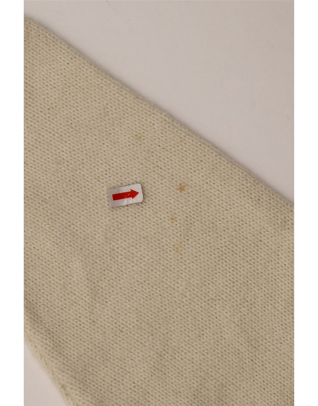 Γυναικείο πουλόβερ με λαιμόκοψη VINTAGE Crop UK 14 Medium Off White