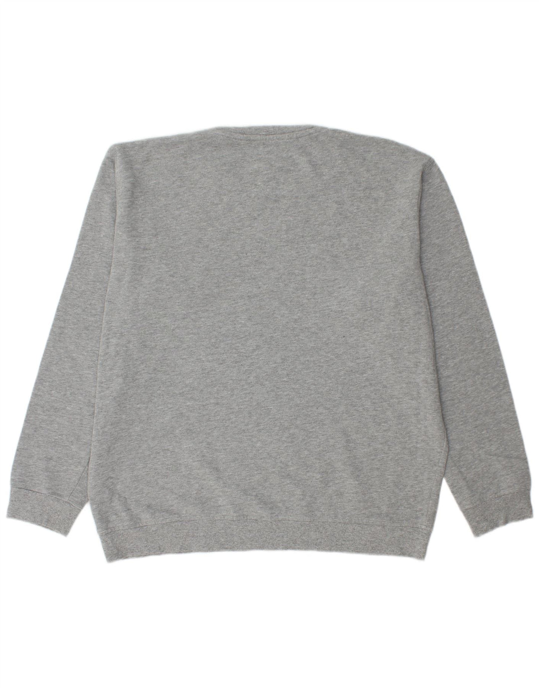 LYLE & SCOTT Ανδρικό πουλόβερ με λαιμόκοψη 2XL γκρι βαμβακερό