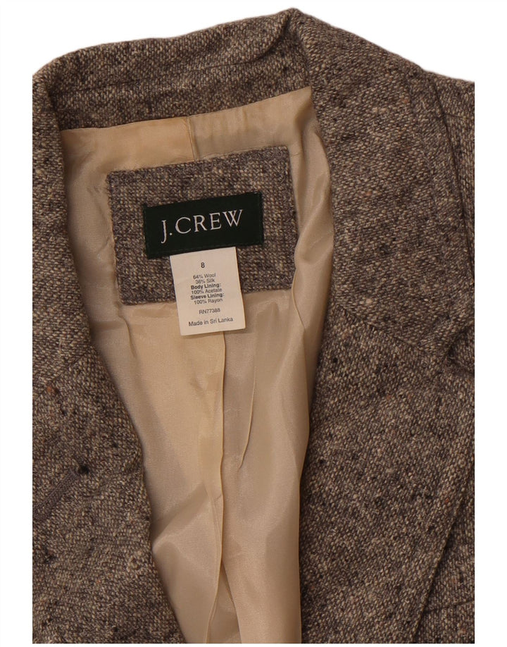 J. CREW Γυναικείο σακάκι σακάκι με 2 κουμπιά US 8 μεσαίο γκρι μαλλί