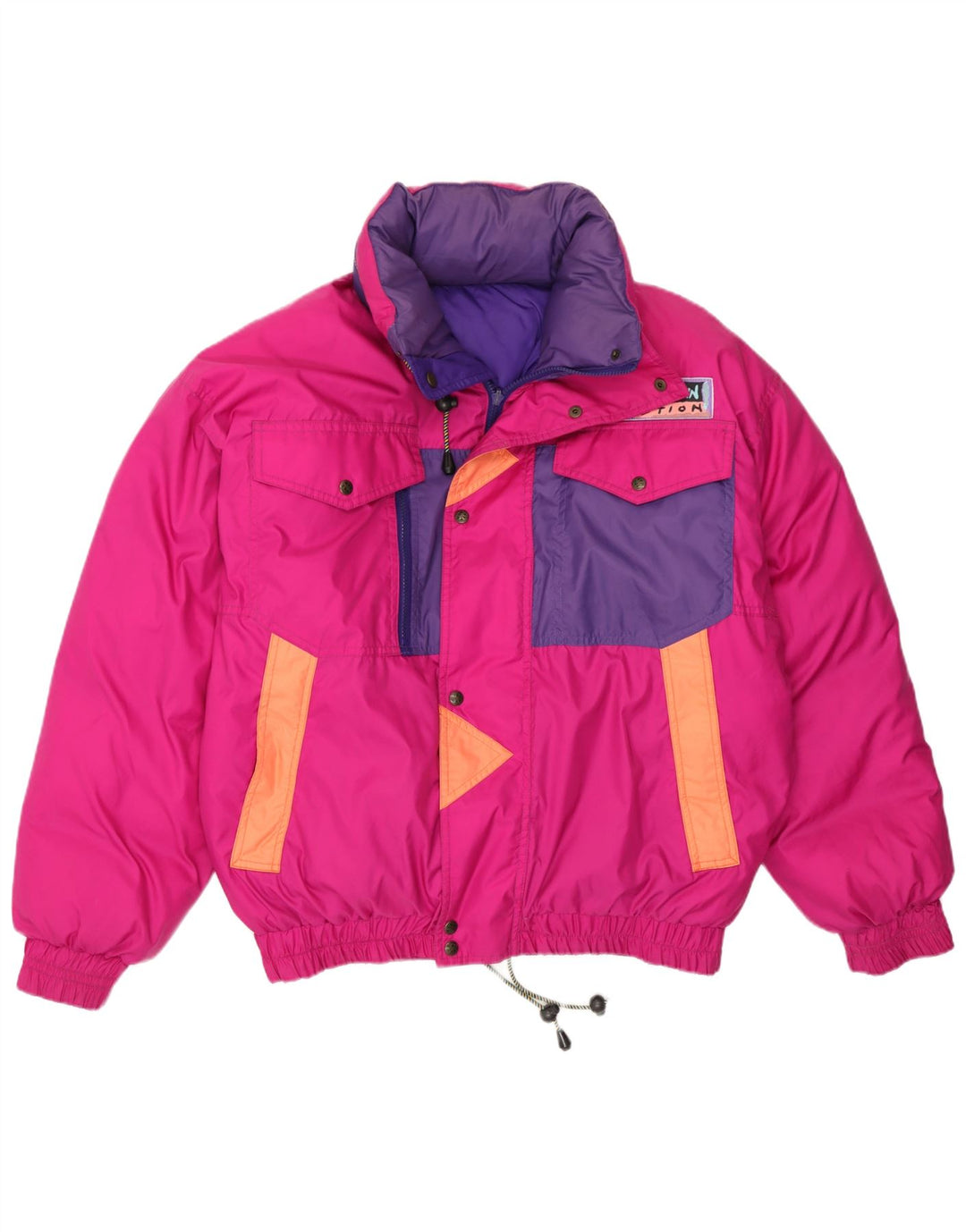 Ανδρικό μπουφάν με κουκούλα Norway Reversible Ski UK 38 Medium Pink Colourblock