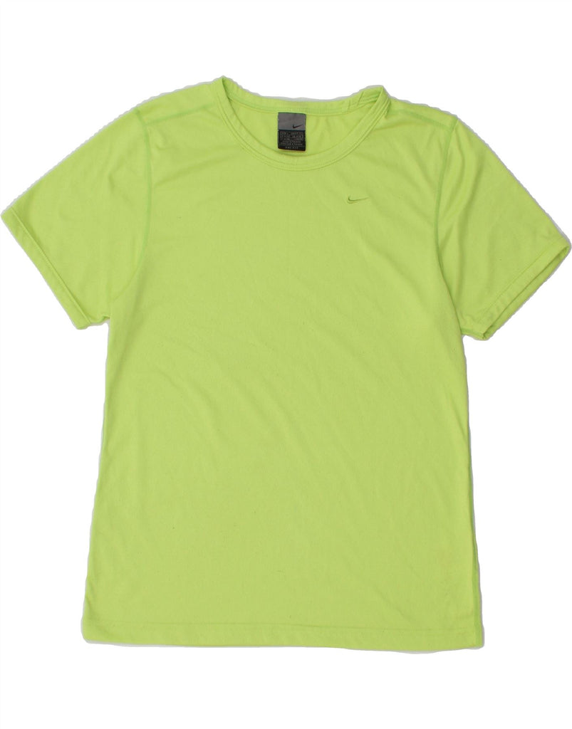 NIKE Womens T-Shirt Top UK 14/16 Medium Green Polyester Vintage Nike and Second-Hand Nike from Messina Hembry 