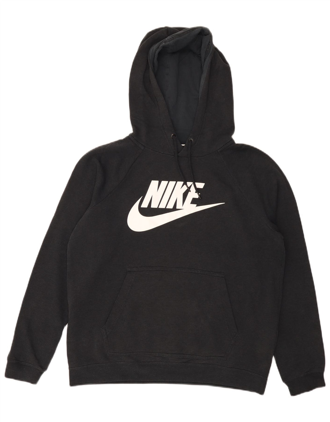 Ανδρικό γραφικό φούτερ NIKE, μεσαίο μαύρο βαμβακερό