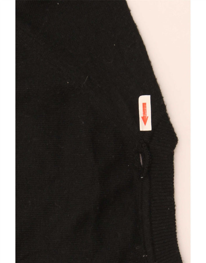 Zara Γυναικείο πουλόβερ Crop Oversized Crew Neck Jumper UK 14 Medium Black