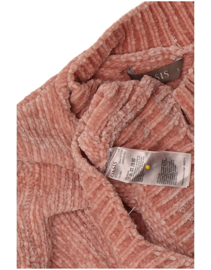 Γυναικείο πουλόβερ Oasis Crop Turtle Neck Jumper UK 10 Small Pink Polyester