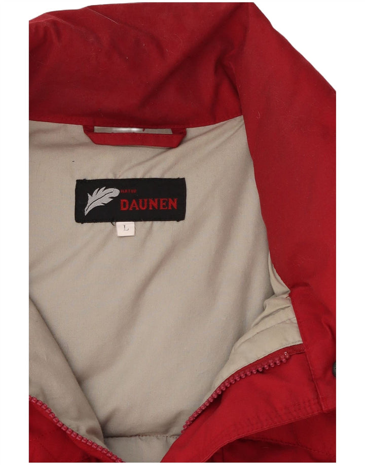 Vintage ανδρικό padded Gilet UK 40 Large Red Polyester