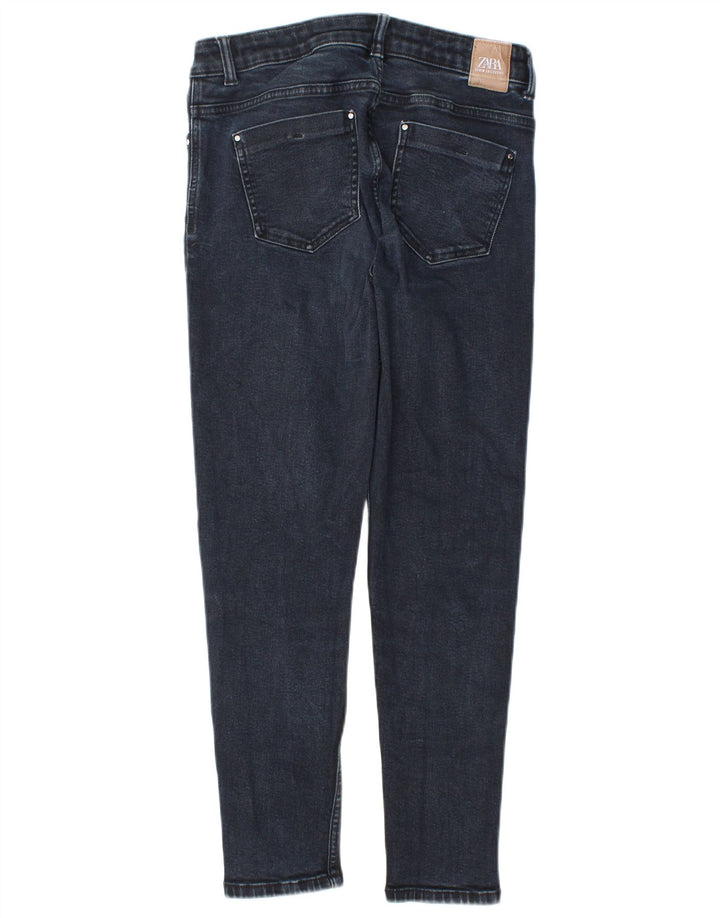 Zara Γυναικείο Slim Jeans EU 40 Medium W30 L26 Navy Blue Cotton
