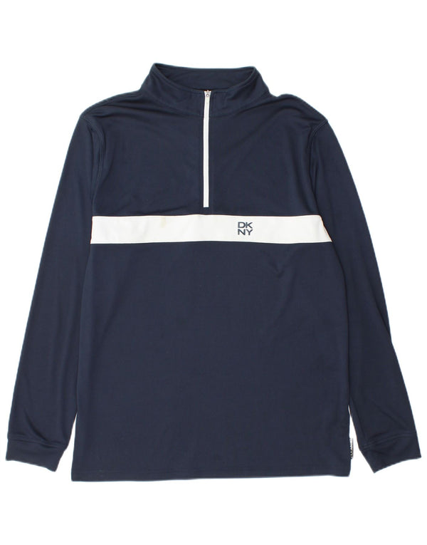 Ανδρική φόρμα πουλόβερ με φερμουάρ Dkny Top Small Navy Blue Colourblock